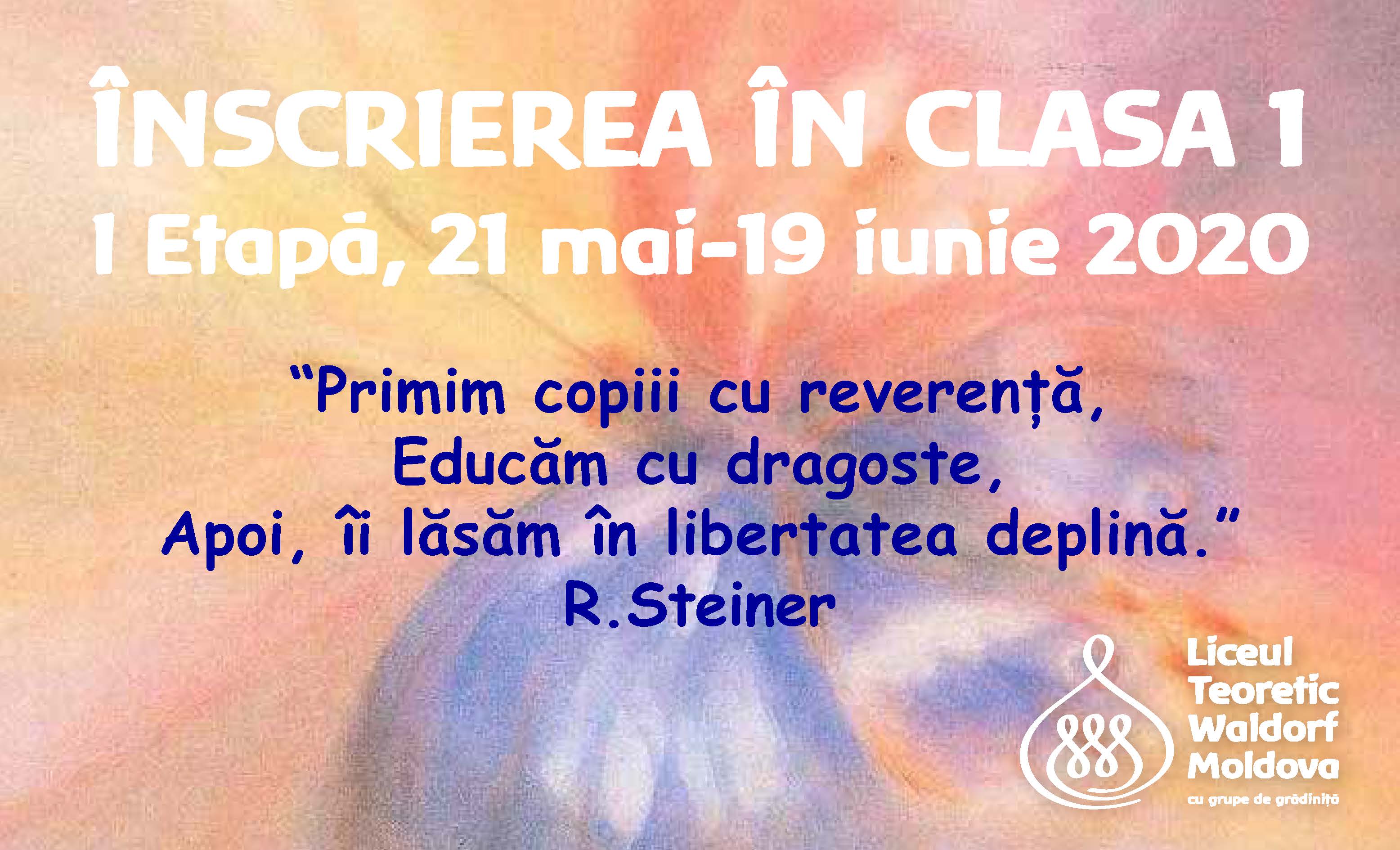 Inscrierea copiilor in clasa 1